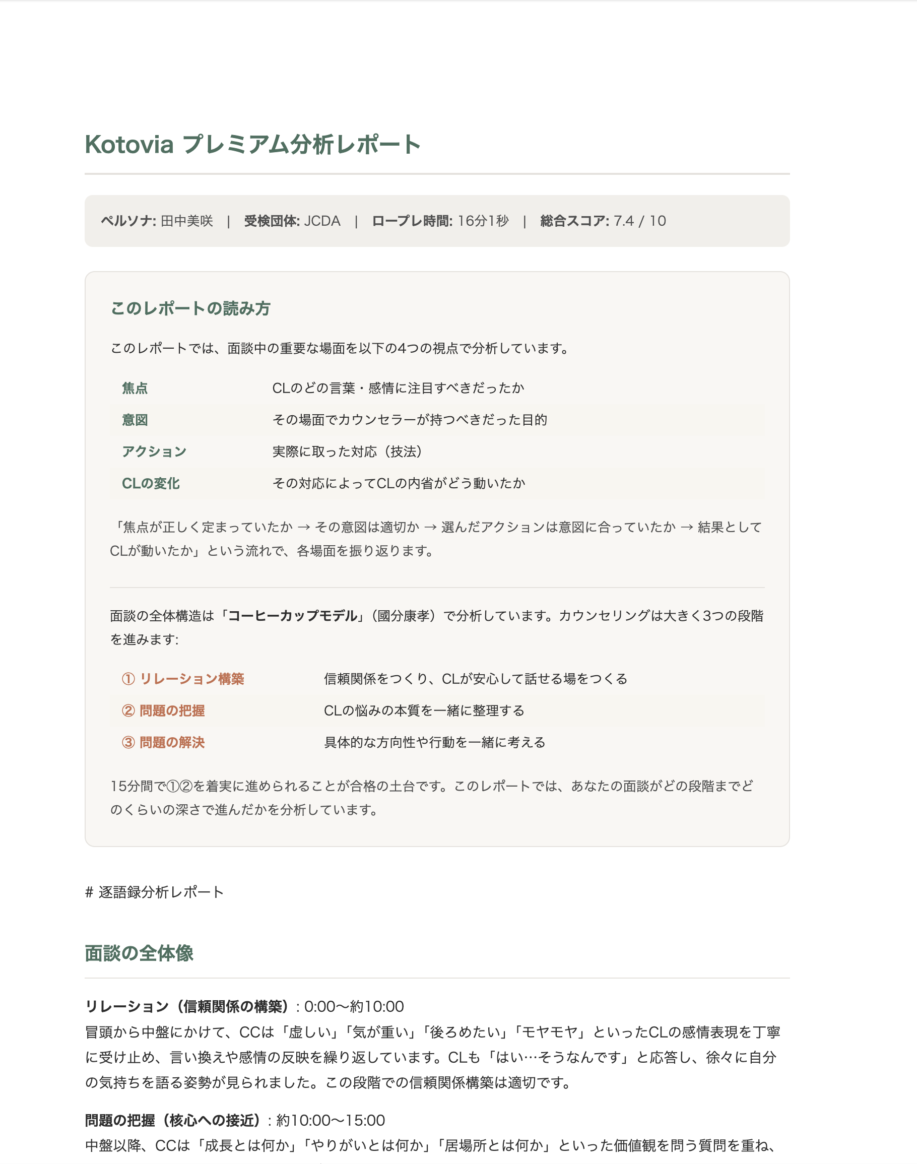 プレミアムレポート: レポートの読み方